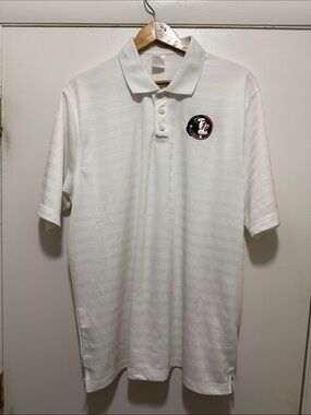 FSU white polo by Addidas, 
 size extra large